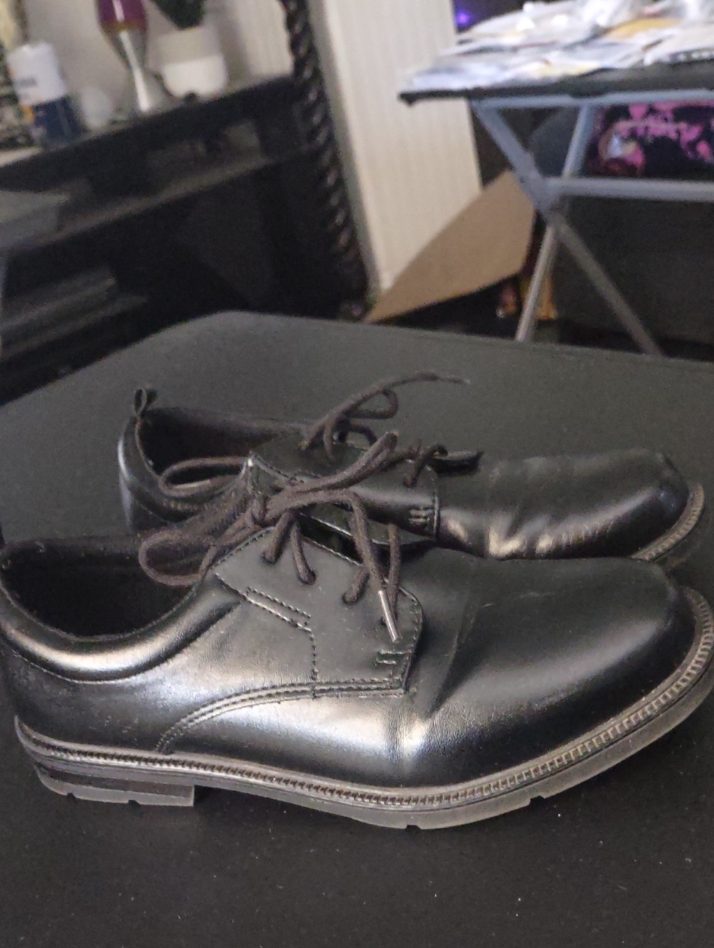 Classic Black boys ShoesLace-Up Dress Size 3